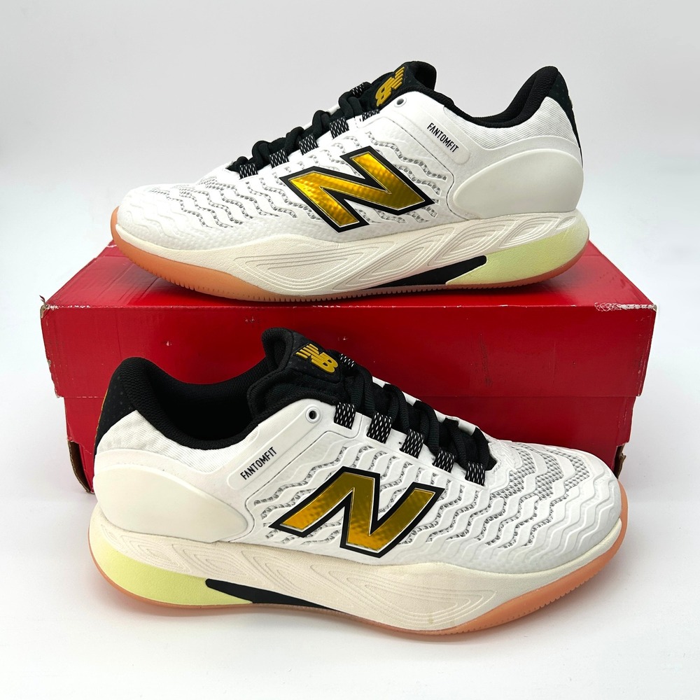 New Balance Fresh Foam X CT-Rally v2 Womens Size 9.5 Tennis Shoes White Gold NEW